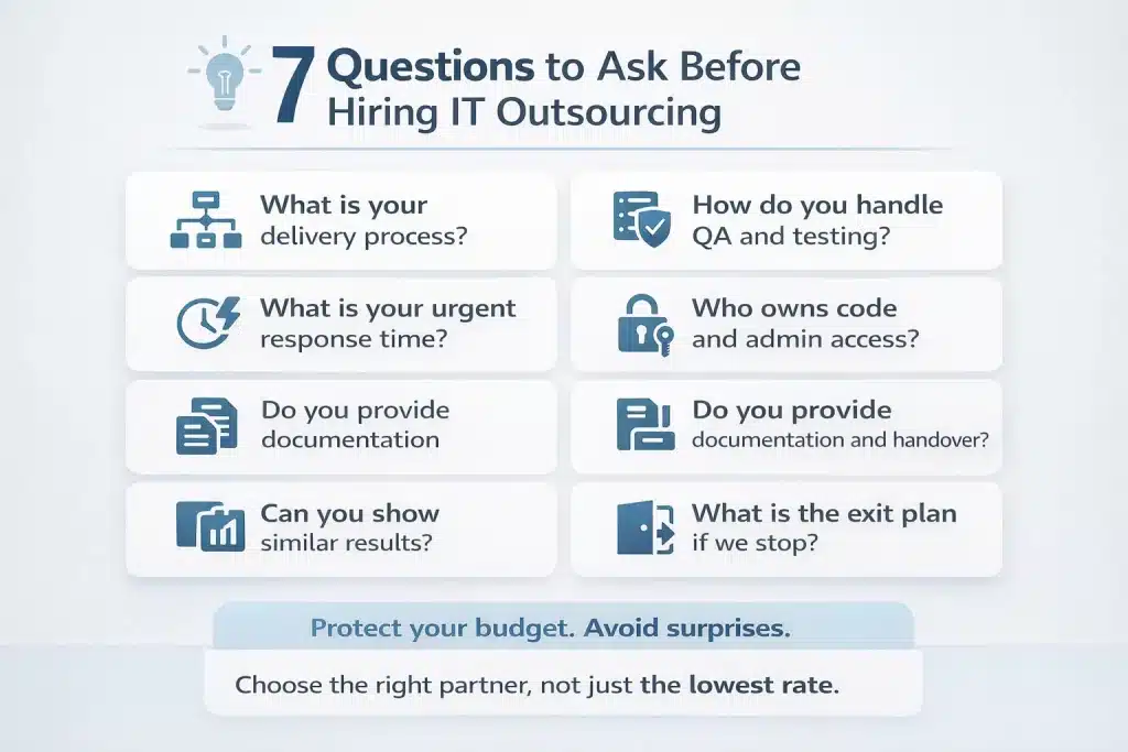 Agency vs. Freelancer: The Real Cost of IT Outsourcing 2 What To Ask Before You Hire a Agency or Freelancer - Prime Tigers Tech