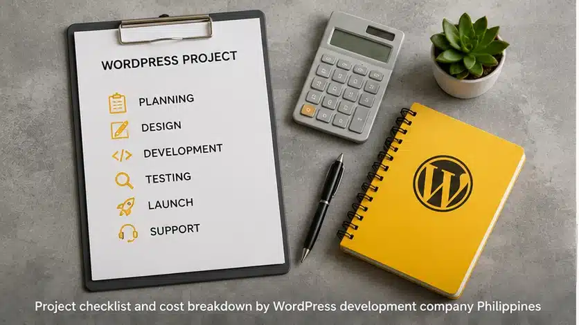 WordPress development company Philippines project checklist